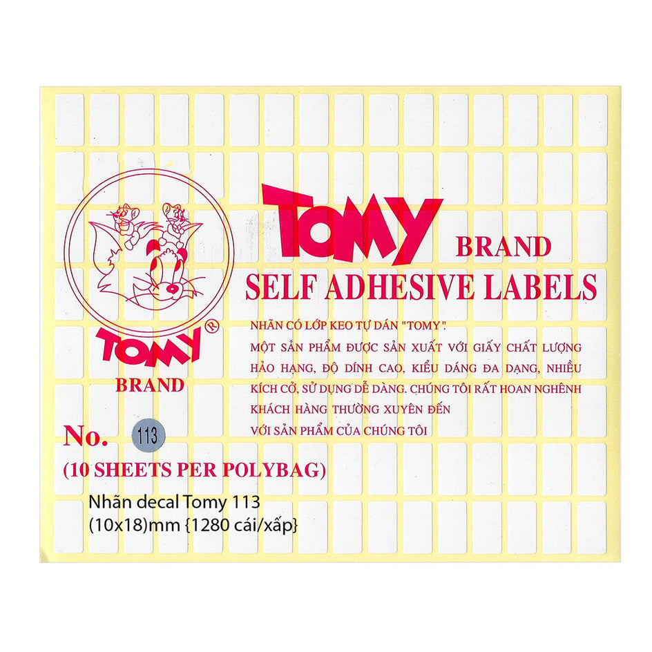 Giấy Decal Tomy 113 (Xấp 10 tờ)