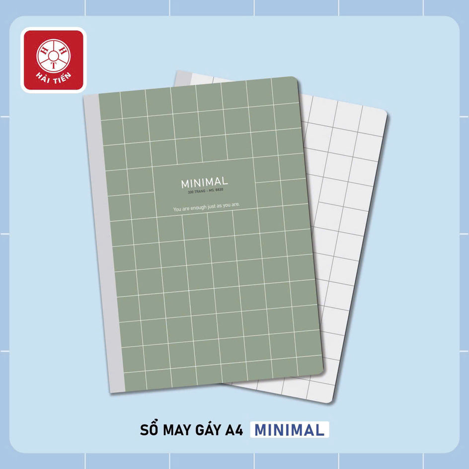 Sổ Hải Tiến may gáý A4 MINIMAL 300T ĐL 70 8830