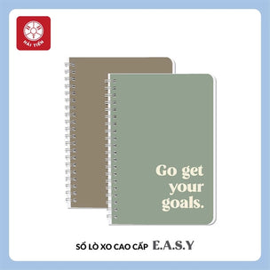 Sổ Hải Tiến lò xo A5 EASY caro 200T ĐL100 9011