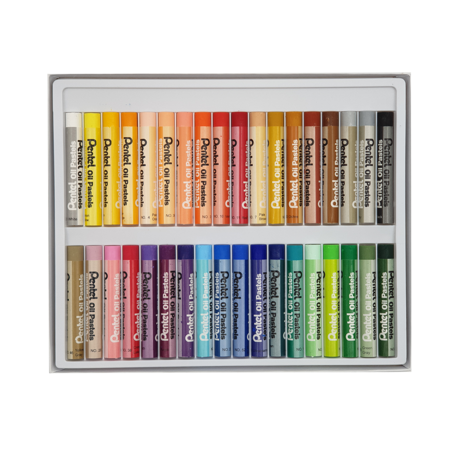 Sáp dầu Pentel 36 màu PHN-36AS (75.6H) (Hộp)