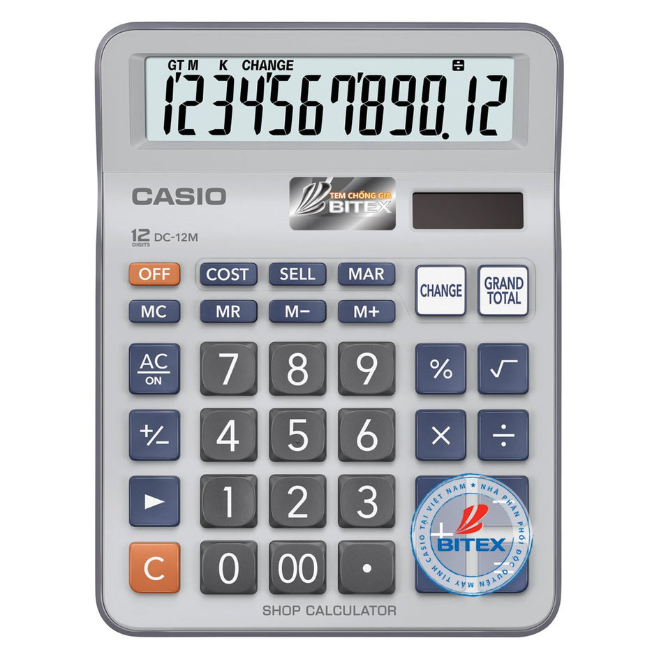 Máy tính casio MC-12M (Cái)