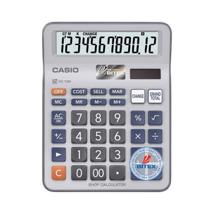Máy tính casio DC-12M (Cái)