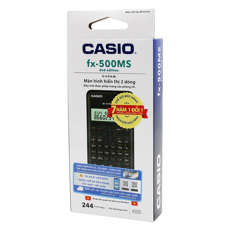Máy tính casio FX-500MS mới (Cái)