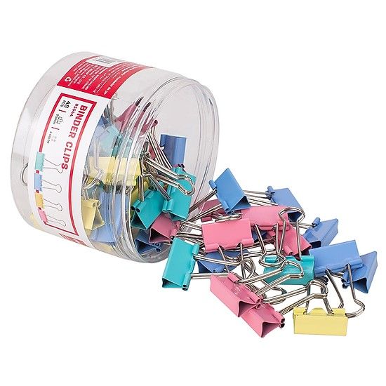 Kẹp bướm màu G-Star 25mm (48c/Lon)  (Lon)