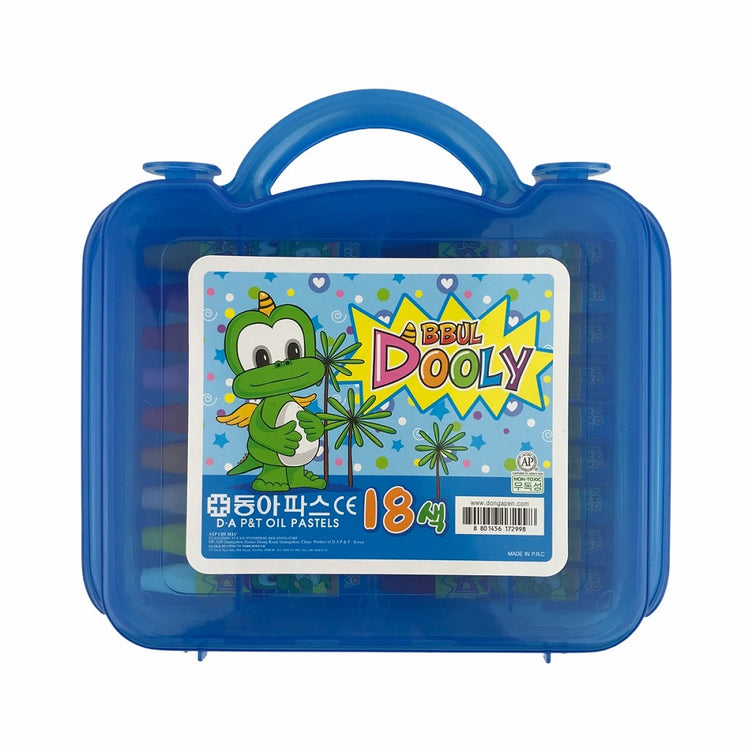 Sáp dầu Đông Á 18 màu Ttoru + Dooly (Hộp)