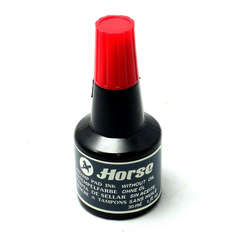 Mực dấu Thái Horse mực Đỏ Bitex ( Lốc 12 lọ)