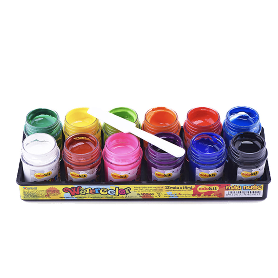 Màu hủ lớn TL 12 màu nước WACO-05 ( Thùng 24 lốc )  (Lốc)
