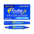 Bút lông dầu Queen PM02 màu xanh - hộp 12 cây (Hộp)