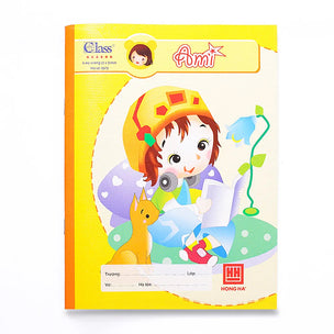 Vở Hồng Hà ĐL100 5 ô ly 96Trang  (Lốc 5 Quyển)