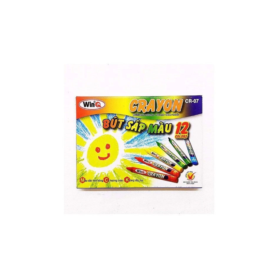 Sáp WINQ 12 màu CR-07 (Lốc 10 hộp)