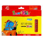 Sáp 24 màu Bitex CR0008 (CR03)  (Hộp)