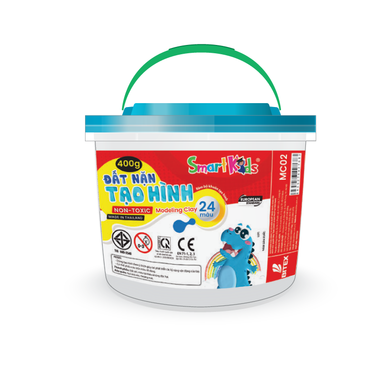 Đất sét hủ Bitex Smartkids 24 màu MC02  (Hủ)