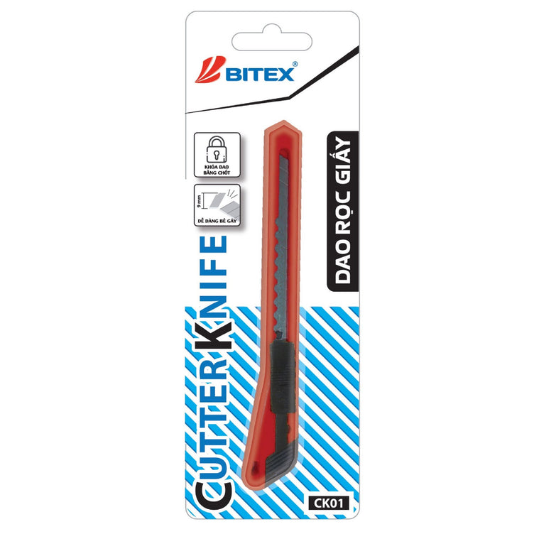 Dao rọc giấy Bitex 9mm CK01  (Cái)