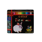 Bút chì hộp thiếc G-star 24 màu (Hộp)
