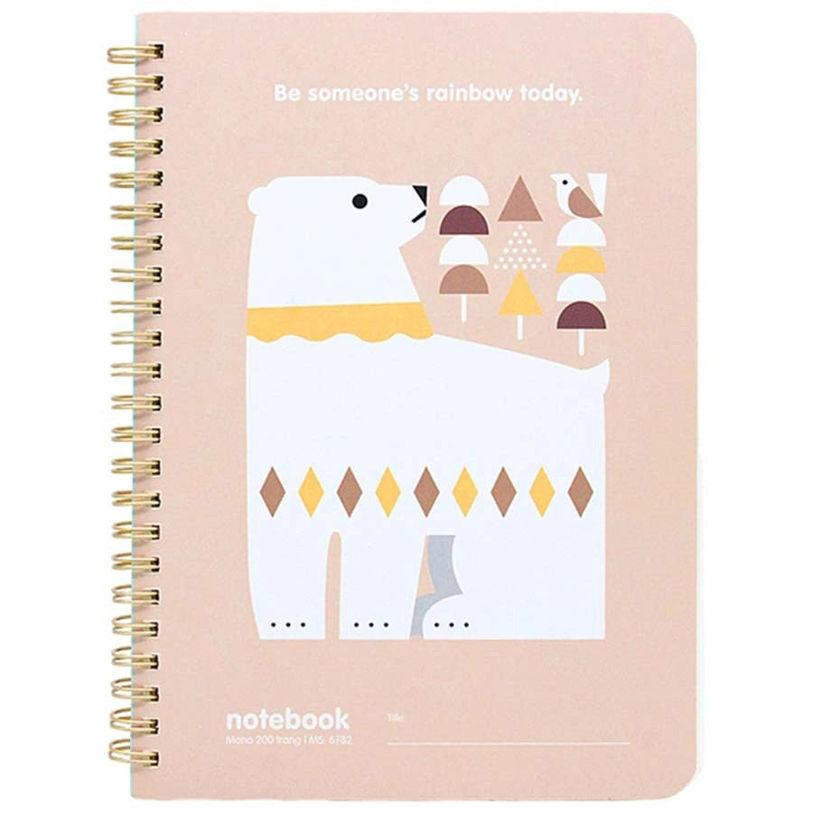 Sổ Hải Tiến lò xo A5 MoNo 200Trang ĐL70 6782 ( Quyển)