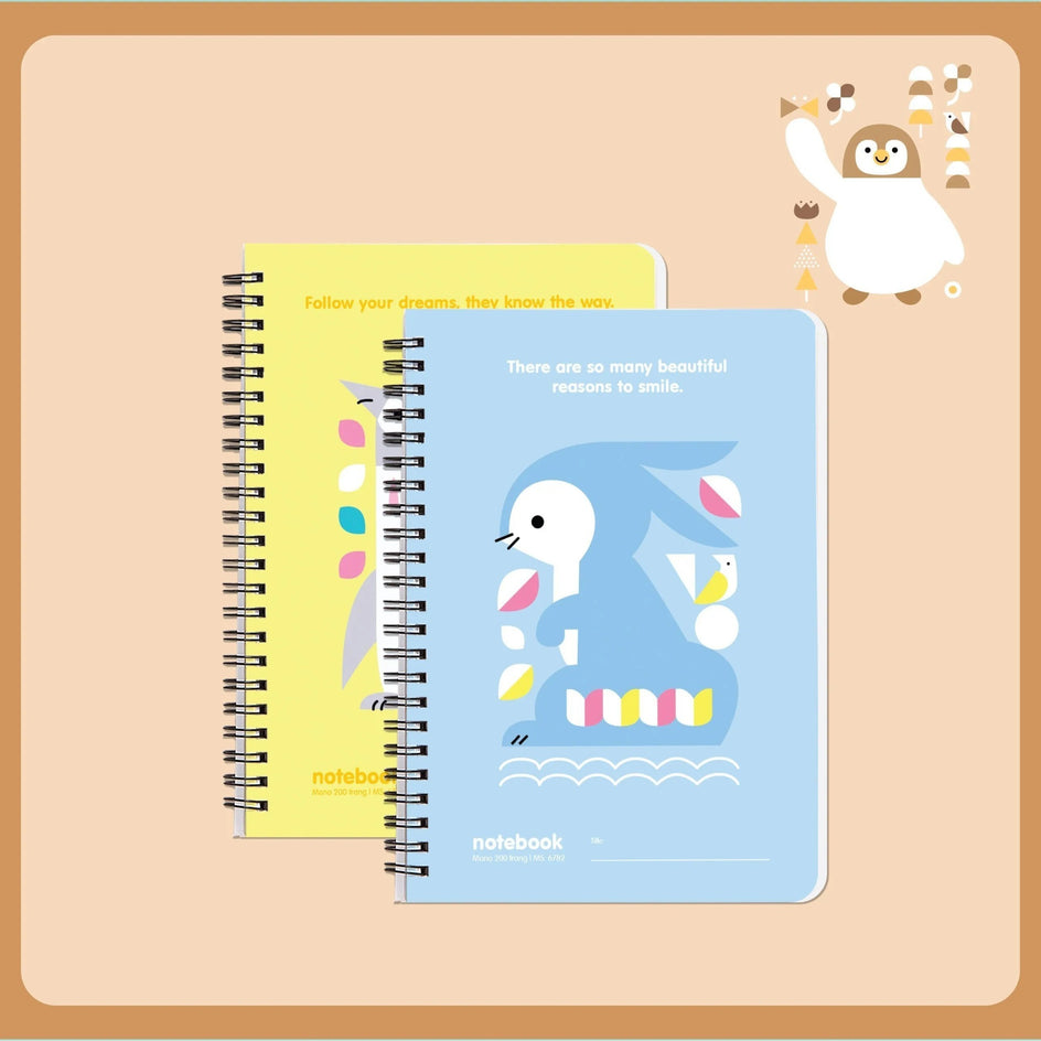 Sổ Hải Tiến lò xo A6 MoNo 200T ĐL70 - 6799 (Quyển)