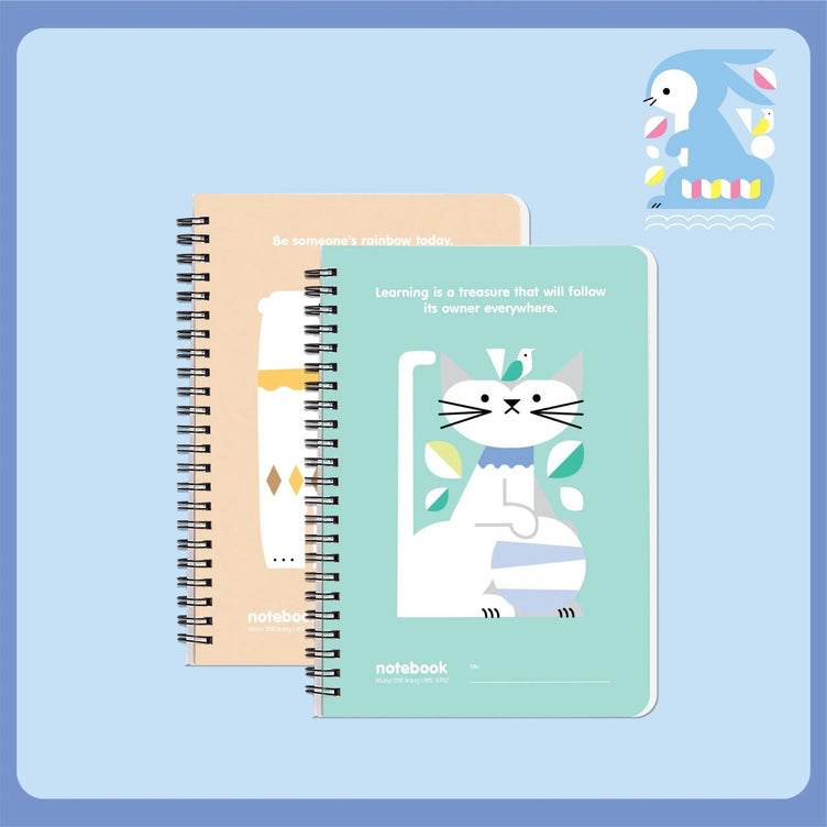 Sổ Hải Tiến lò xo A6 MoNo 200T ĐL70 - 6799 (Quyển)