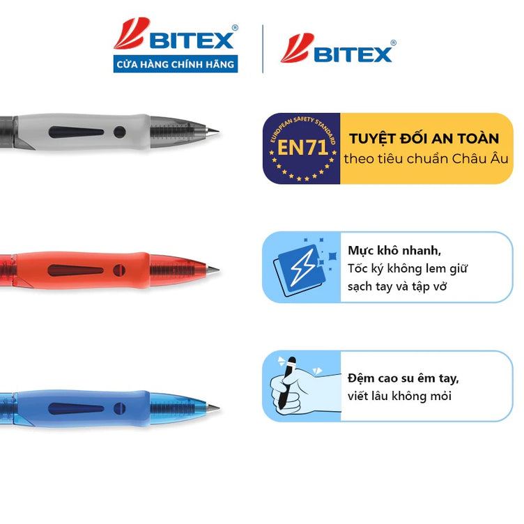 Bút gel Bitex G07 ngòi 0.5mm ( Hộp 24 Cây)