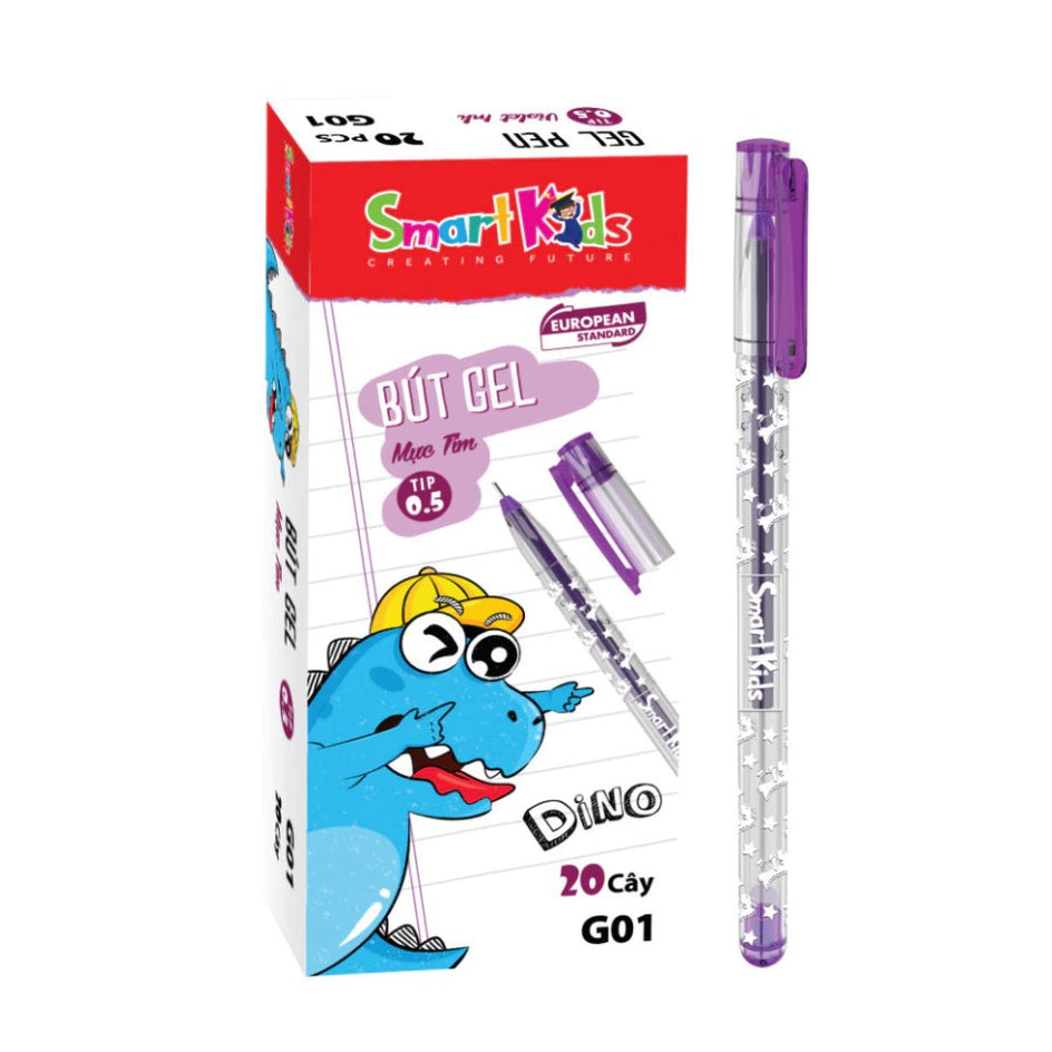 Bút gel Bitex G01 Dino (Hộp 20 Cây)