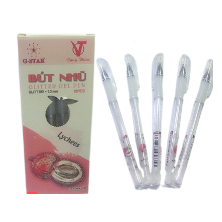 Bút gel kim tuyến Glitter G-Star (Hộp 12 cây)