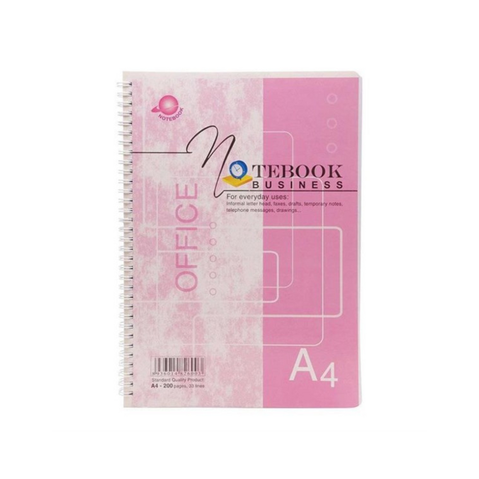 Sổ Hải Tiến lò xo A4 dày 200T ĐL 70 6003 (40 Q/T) (Quyển)