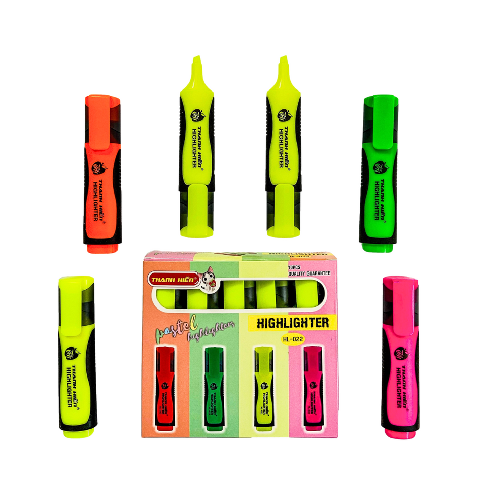 Bút Dạ Quang HL-022 ( Hộp 10 Cây)