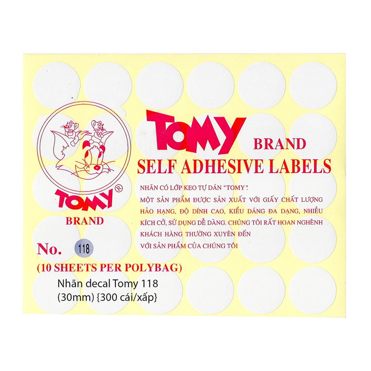 Giấy Decal Tomy 118 (Xấp 10 tờ)