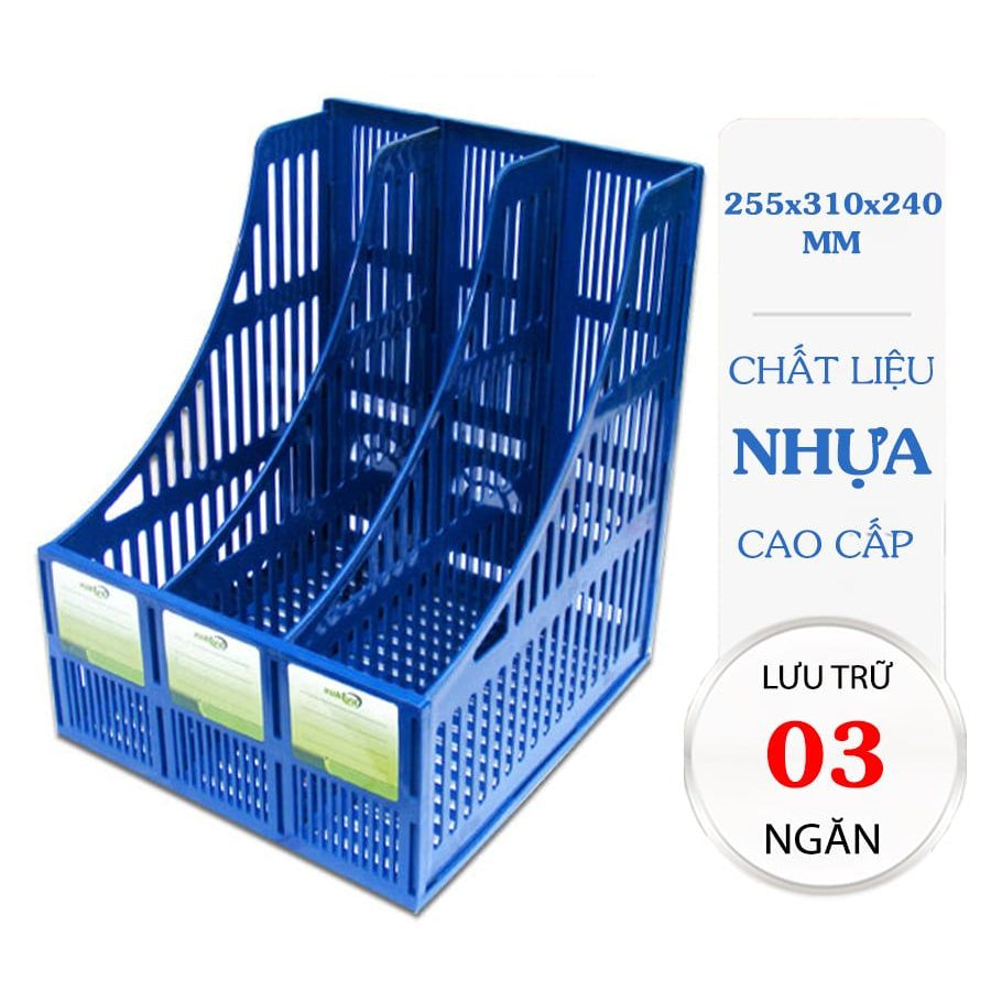 Rá nhựa 3 ngăn Xukiva 194