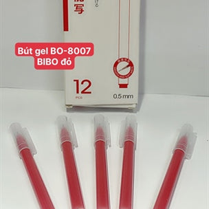 Bút gel BO-8007 BIBO (Hộp 12 cây ) (19H)